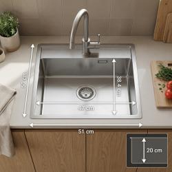 pure-sink-luxion-stainless-steel-sink-51x50-cm